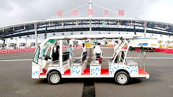 馬西卡電動車成為港珠澳大橋工程項目指定用車